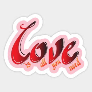 we need love Sticker